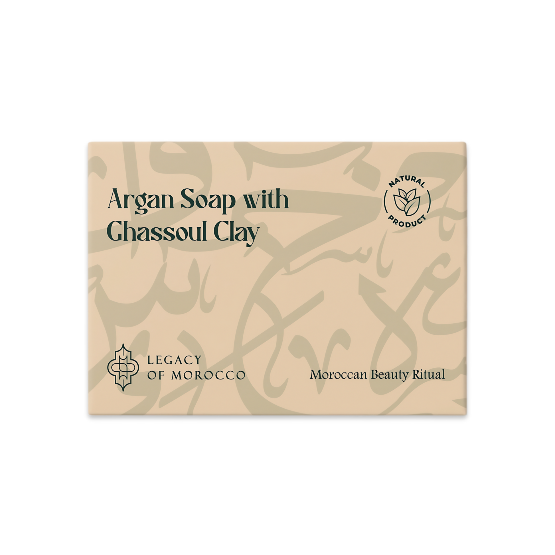 Natural argan soap with Ghassoul Clay 100g